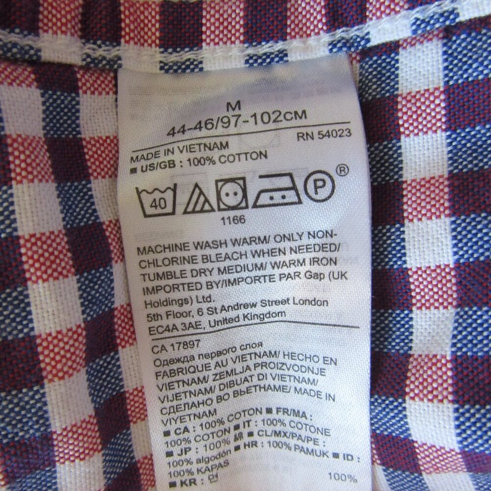 Bundle of 2 Banana Republic Casual Check Pattern M Button Long Sleeve Shirts - Picture 8 of 8